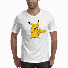 Load image into Gallery viewer, T Shirt PIKACHU POKEMON Tshirt Casual O-Neck Short Mens Shirts Funny T Shirts White Men Tops Tees Clothing