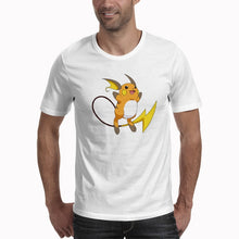 Load image into Gallery viewer, T Shirt PIKACHU POKEMON Tshirt Casual O-Neck Short Mens Shirts Funny T Shirts White Men Tops Tees Clothing