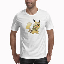 Load image into Gallery viewer, T Shirt PIKACHU POKEMON Tshirt Casual O-Neck Short Mens Shirts Funny T Shirts White Men Tops Tees Clothing