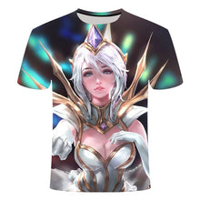 Load image into Gallery viewer, Push Tower Hot Tour League of Legends KDA Akali & Yasuo 3D Printed T-shirt Summer Short Sleeve Game Elements Hip Hop Wind
