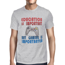 Load image into Gallery viewer, Mens Education is Important but Gaming Is Importanter Gamer T-Shirt Tops Tee Shirt Brand Clothing