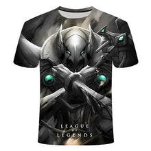Load image into Gallery viewer, 2020 New Dark style 3D League of legends T shirt Yasuo Jarvan IV Twisted Fate E-sports team clothing men's women's LOL t-shirt