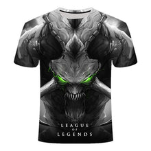 Load image into Gallery viewer, 2020 New Dark style 3D League of legends T shirt Yasuo Jarvan IV Twisted Fate E-sports team clothing men's women's LOL t-shirt