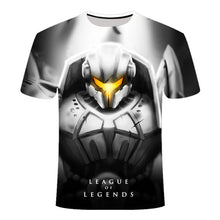 Load image into Gallery viewer, 2020 New Dark style 3D League of legends T shirt Yasuo Jarvan IV Twisted Fate E-sports team clothing men's women's LOL t-shirt