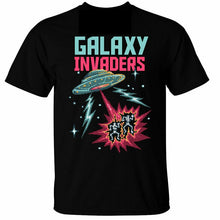 Load image into Gallery viewer, Galaxy Invaders T-Shirt Mens retro space 80's 90's gamer geek arcade pixels ufo Plus Size Clothing Tee Shirt