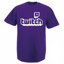 Load image into Gallery viewer, Twitch TV T-Shirt Purple Gaming Top Gamer Fathers Day Sports Fan Gifts Tee Shirt Clothing Funny male Casual Style