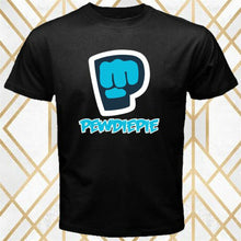 Load image into Gallery viewer, Pewdiepie Famous Youtuber Gamer Brofist Logo Men's Black Tops Tee T Shirt Size S 3XL T-Shirt Brand Clothing