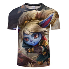 Load image into Gallery viewer, league of legends T-shirt men women casual T Shirt LOL Game character fasion 3d Printed Tshirt camiseta hombre tops ASIAN SIZE
