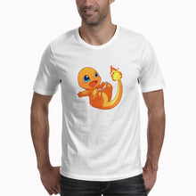 Load image into Gallery viewer, T Shirt PIKACHU POKEMON Tshirt Casual O-Neck Short Mens Shirts Funny T Shirts White Men Tops Tees Clothing
