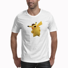 Load image into Gallery viewer, T Shirt PIKACHU POKEMON Tshirt Casual O-Neck Short Mens Shirts Funny T Shirts White Men Tops Tees Clothing
