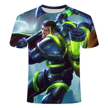 Load image into Gallery viewer, 2020 E-sports game League of Legends yasuo leesin Thresh 3D printing T-shirt men's children's T-shirt Asian size S-6XL
