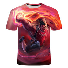 Load image into Gallery viewer, 2020 E-sports game League of Legends yasuo leesin Thresh 3D printing T-shirt men's children's T-shirt Asian size S-6XL
