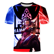 Load image into Gallery viewer, 2020 E-sports game League of Legends yasuo leesin Thresh 3D printing T-shirt men's children's T-shirt Asian size S-6XL
