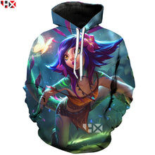 Load image into Gallery viewer, HX Newest League of Legends' New Champion Neeko Curious Chameleon T shirt/Hoodie/Sweatshirt Cute Unisex Hipster Casual Tops H099
