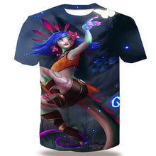 Load image into Gallery viewer, UNEY League of legends T Shirt For Men US Size Anime Tee Shirt 3D Pattern T Shirt Tops Game Player Tees Top
