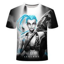 Load image into Gallery viewer, 2020 New Dark style 3D League of legends T shirt Yasuo Jarvan IV Twisted Fate E-sports team clothing  men's women's LOL t-shirt
