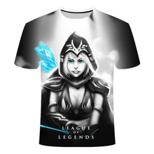 Load image into Gallery viewer, 2020 New Dark style 3D League of legends T shirt Yasuo Jarvan IV Twisted Fate E-sports team clothing  men's women's LOL t-shirt
