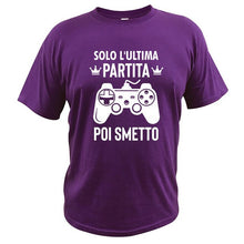 Load image into Gallery viewer, Last Game Then I Stop T Shirt Best Gift Idea Video Gamers Nerds High Quality EU Size Casual Summer Clothing
