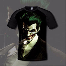 Load image into Gallery viewer, Super Hero Men's T shirt Comfortable Anime Joker &amp; Batman 3D Print T-shirts Casual gamer Clothing flexible fashion shirt
