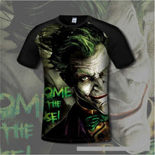 Load image into Gallery viewer, Super Hero Men's T shirt Comfortable Anime Joker &amp; Batman 3D Print T-shirts Casual gamer Clothing flexible fashion shirt
