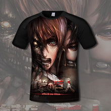 Load image into Gallery viewer, [XHTWCY]3D Print Comfortable Attack on Titans Men's T shirt Comfortable Anime T-shirts Casual gamer Clothing flexib short sleeve
