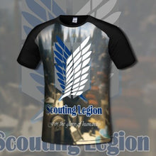 Load image into Gallery viewer, [XHTWCY]3D Print Comfortable Attack on Titans Men's T shirt Comfortable Anime T-shirts Casual gamer Clothing flexib short sleeve
