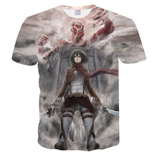 Load image into Gallery viewer, 3d Print Attack On Titans Mens T Shirt O Neck Anime T-shirts Casual Gamer Harajuku  Clothing  Short Sleeve Men Summer Top 2018
