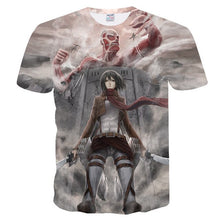 Load image into Gallery viewer, 3d Print Attack On Titans Mens T Shirt O Neck Anime T-shirts Casual Gamer Harajuku  Clothing  Short Sleeve Men Summer Top 2018

