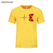 Load image into Gallery viewer, Heartbeat Of Game Printed T Shirt Men Summer Casual Short Sleeve T-shirt Cotton Gamer Gift Brand Clothing Tops Camisetas
